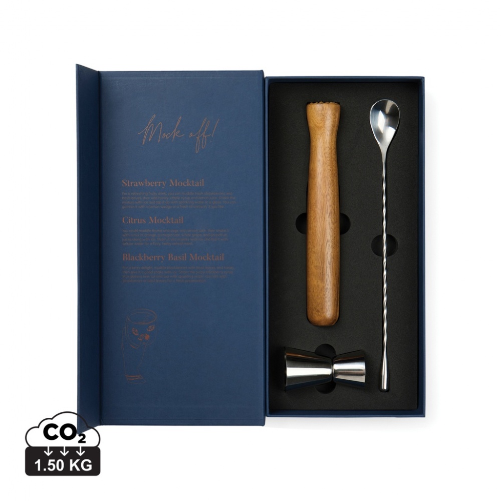 Logo trade promotional items image of: VINGA Story of mocktail, set of cocktail accessories