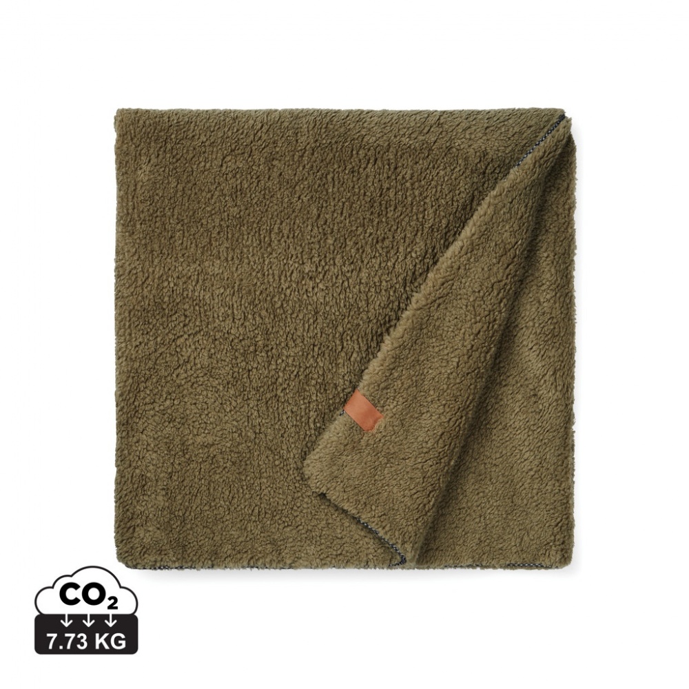 Logo trade promotional items picture of: VINGA Maine GRS recycled double pile blanket
