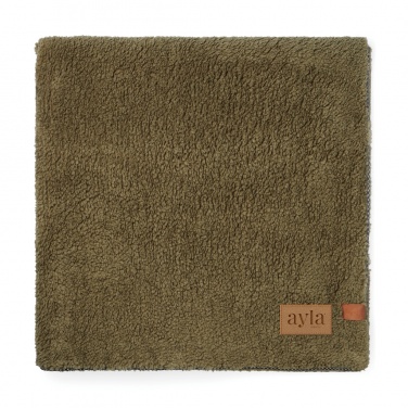 Logo trade promotional merchandise picture of: VINGA Maine GRS recycled double pile blanket
