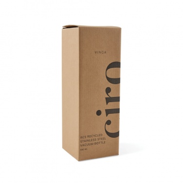 Logotrade promotional giveaways photo of: VINGA Ciro RCS recycled vacuum bottle 580ml
