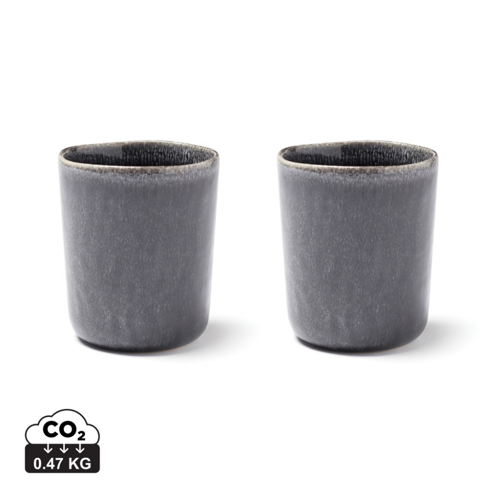Logotrade corporate gift picture of: VINGA Nomimono stoneware mug, 2 pcs set