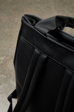 Logo trade corporate gifts picture of: VINGA Bermond RCS recycled PU backpack