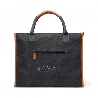 Logo trade promotional products image of: VINGA Bosler RCS recycled canvas office tote
