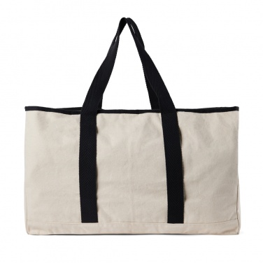 Logo trade advertising product photo of: VINGA Volonne AWARE™ recycled canvas beach bag