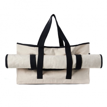 Logotrade promotional gift image of: VINGA Volonne AWARE™ recycled canvas beach bag
