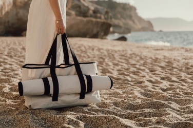 Logotrade promotional product picture of: VINGA Volonne AWARE™ recycled canvas beach bag