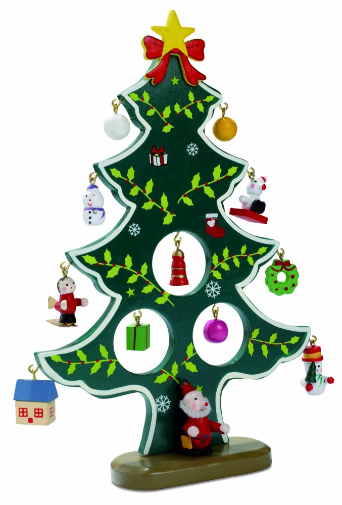 Logotrade corporate gift picture of: Wooden xmas tree decoration