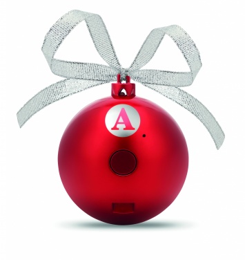Logo trade promotional products image of: Speaker Christmas ball