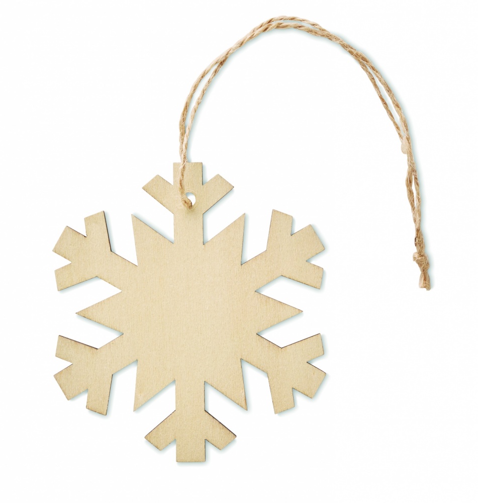 Logotrade promotional giveaway picture of: Snowflake Tree hanger