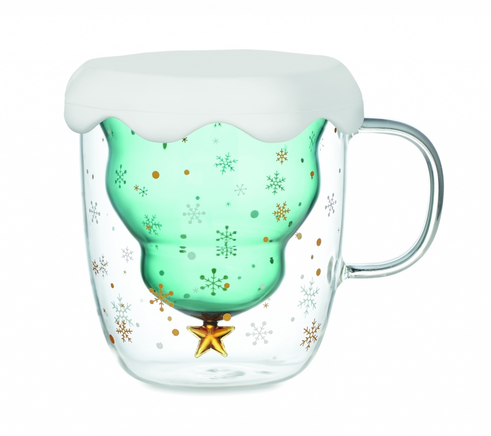 Logo trade advertising product photo of: Double wall borosilicate mug