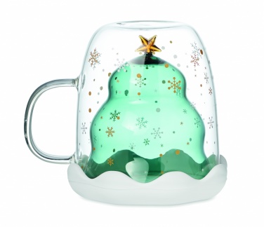 Logo trade business gifts image of: Double wall borosilicate mug