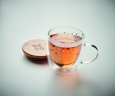 Logo trade promotional items image of: Double wall borosilicate mug
