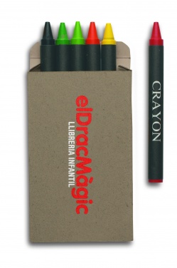 Logotrade advertising product picture of: Carton of 6 wax crayons