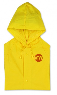 Logo trade promotional giveaway photo of: PVC raincoat with hood