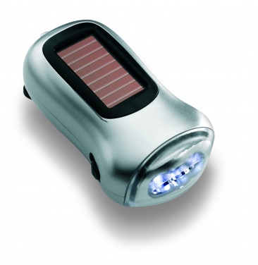 Logo trade promotional items image of: Dual powered dynamo torch