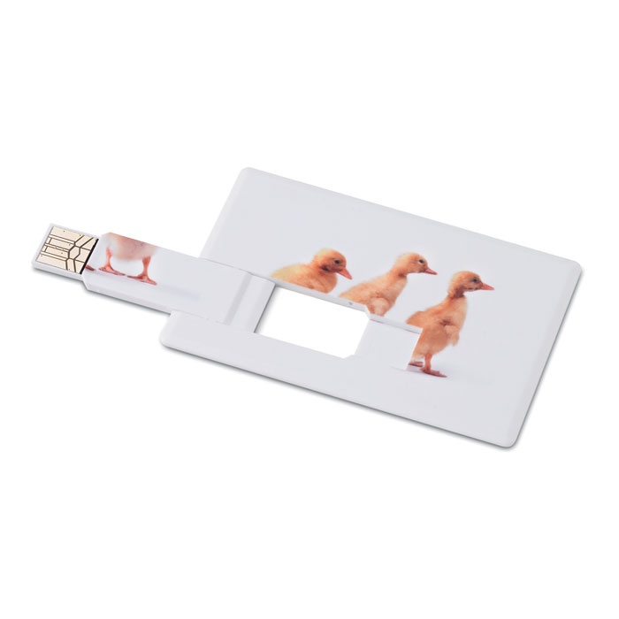 Logo trade advertising product photo of: Creditcard. USB flash 4GB