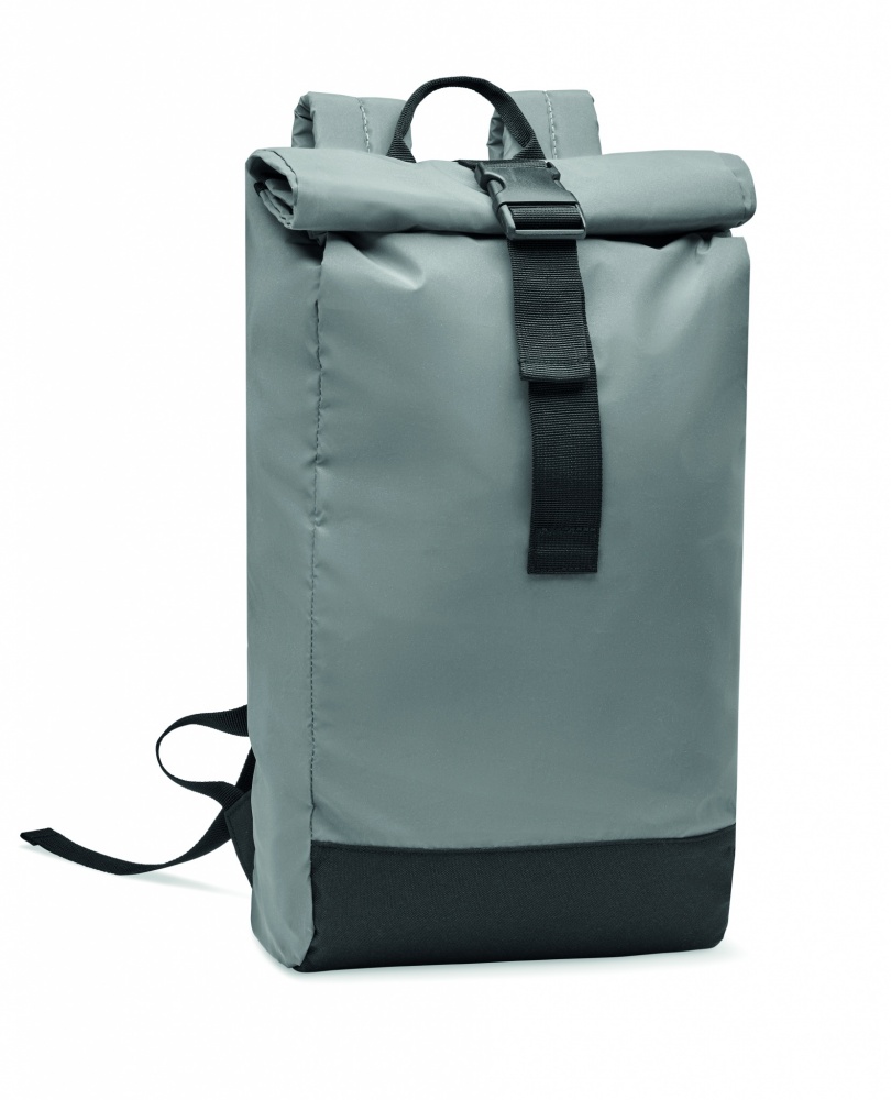 Logotrade promotional gift image of: Reflective Rolltop backpack