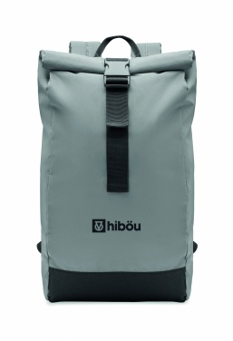 Logo trade business gift photo of: Reflective Rolltop backpack