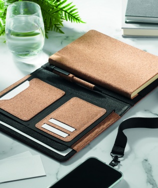 Logotrade promotional item picture of: A5 portfolio in cork