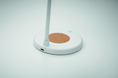 Logo trade business gifts image of: Wireless charger, lamp speaker