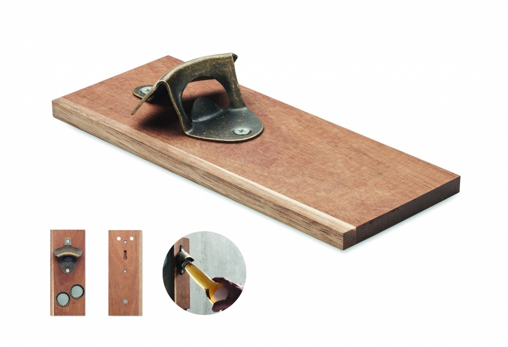 Logo trade promotional giveaways image of: Wall mounted bottle opener