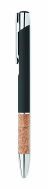Logotrade promotional giveaways photo of: Ballpoint pen made of aluminum with a cork grip