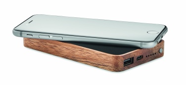 Logo trade promotional gift photo of: Wireless 4000 mAh Power bank