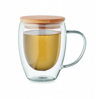 Logo trade business gifts image of: Double wall borosilicate mug