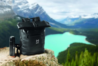 Logo trade promotional merchandise picture of: Laptop PU Rolltop backpack