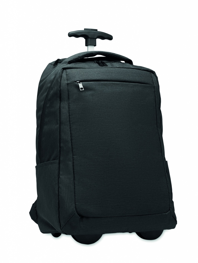 Logo trade promotional items picture of: A portable backpack trolley with wheels, made of 600D RPET polyester