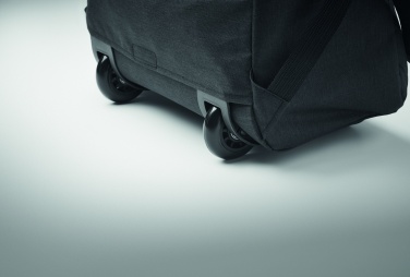 Logotrade promotional giveaways photo of: A portable backpack trolley with wheels, made of 600D RPET polyester