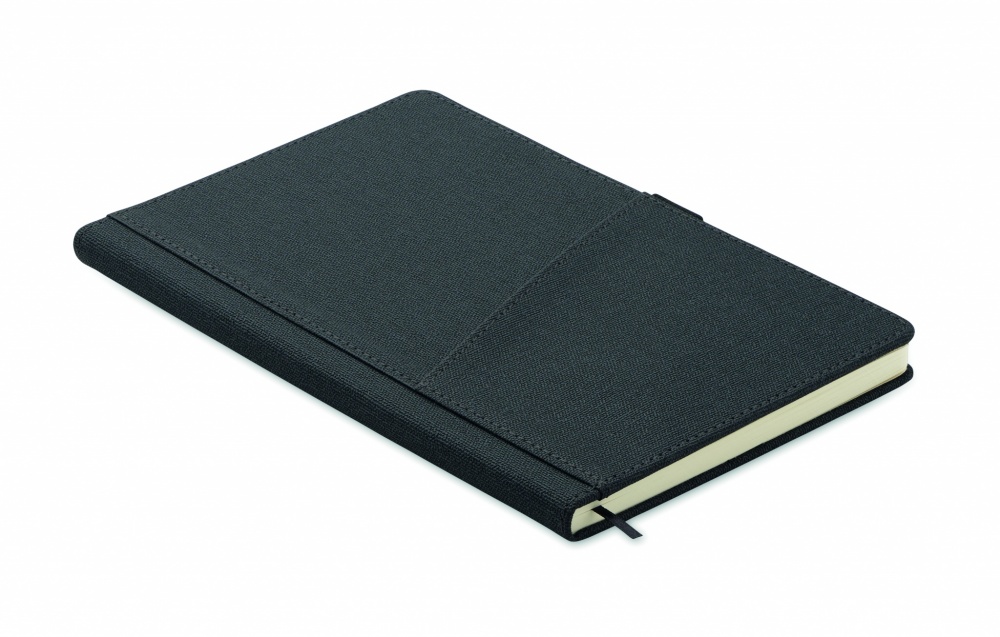 Logo trade promotional items picture of: A5 notebook PU front pocket