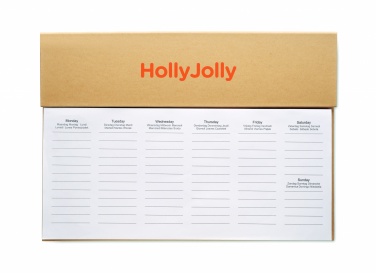 Logotrade promotional merchandise image of: Weekly desktop planner