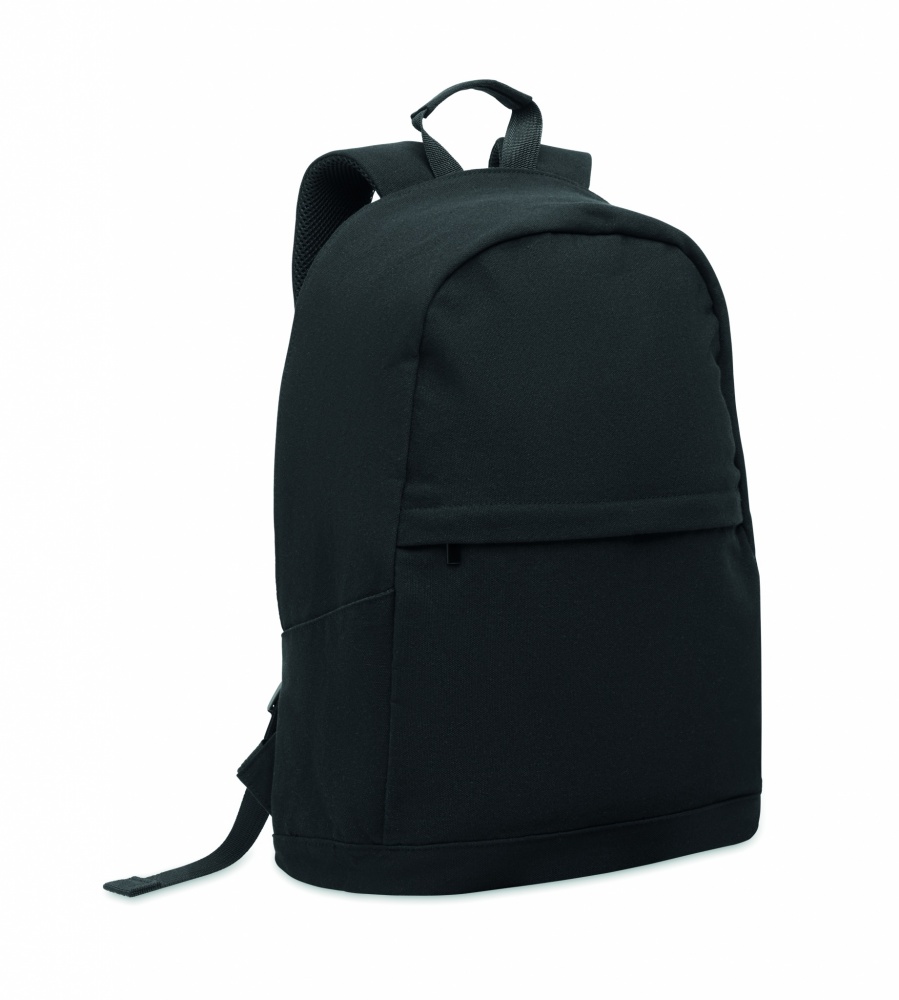 Logotrade business gifts photo of: A 15-inch laptop backpack made of recycled pre-consumer cotton and recycled polyester with customizable printing.