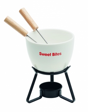 Logotrade promotional gift picture of: Ceramic fondue set 240 ml