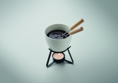 Logotrade promotional merchandise picture of: Ceramic fondue set 240 ml