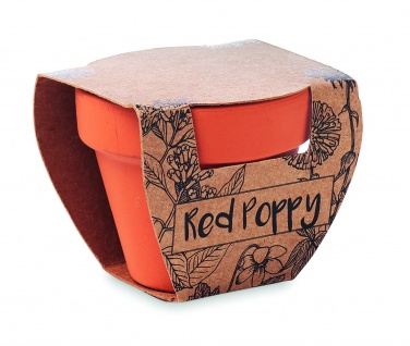 Logotrade promotional giveaway picture of: Terracotta pot 'poppy'