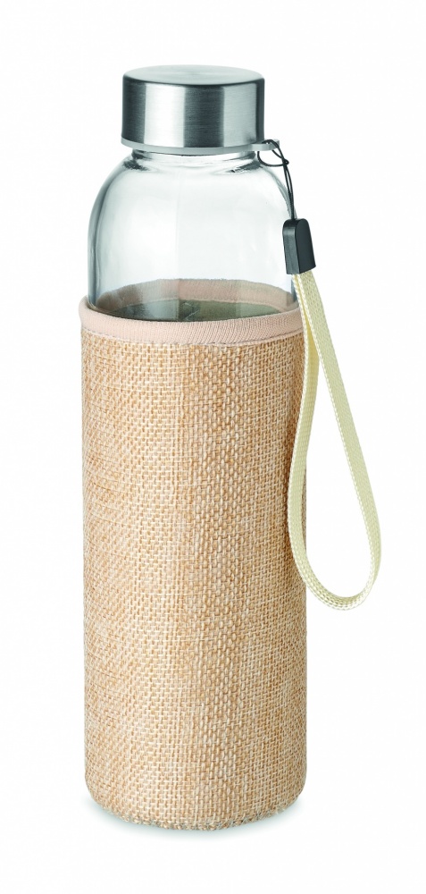 Logotrade corporate gifts photo of: Glass bottle in pouch 500ml