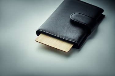 Logo trade promotional giveaway photo of: RFID card in bamboo material