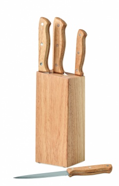 Logotrade promotional product image of: 5 piece knife set in base