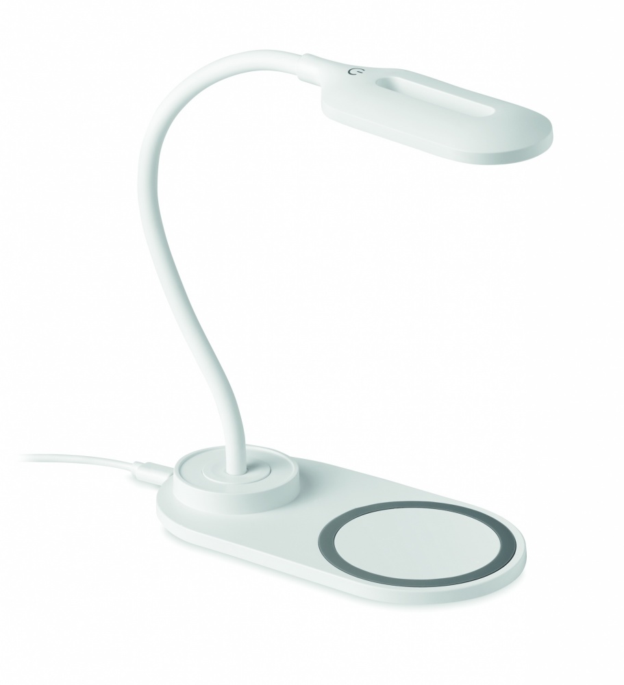 Logo trade promotional giveaways picture of: Desktop light and charger 10W