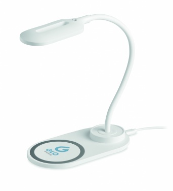 Logo trade promotional gift photo of: Desktop light and charger 10W