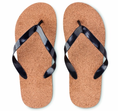 Logo trade promotional merchandise photo of: Cork beach slippers L