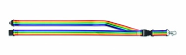 Logo trade promotional items image of: Rainbow RPET lanyard