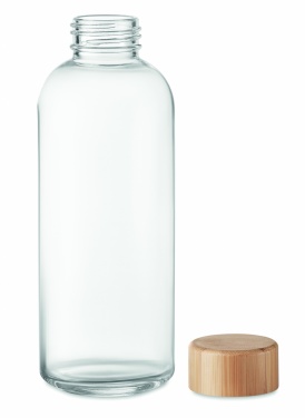 Logotrade promotional giveaways photo of: Glass bottle 650ml bamboo lid