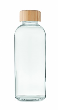 Logotrade promotional giveaway image of: Glass bottle 650ml bamboo lid