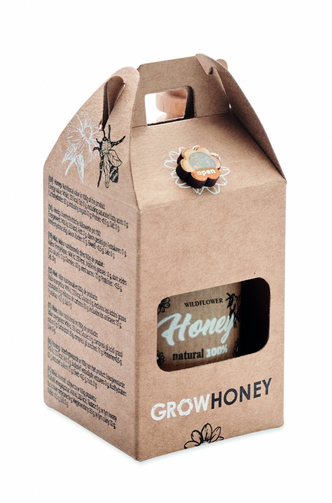Logotrade promotional item image of: Wildflower honey jar set 50gr