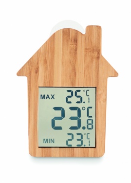 Logotrade corporate gift picture of: Bamboo weather station HISA