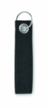 Logo trade promotional merchandise image of: RPET felt key ring Hämeenlinna