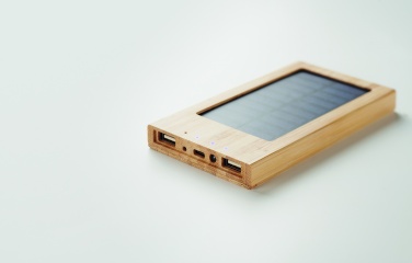 Logo trade corporate gifts image of: Solar power bank 4000 mAh ARENA SOLAR